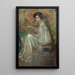 Joven mujer con rosas - Alice Pike Barney — cuadro enmarcado en la pared
