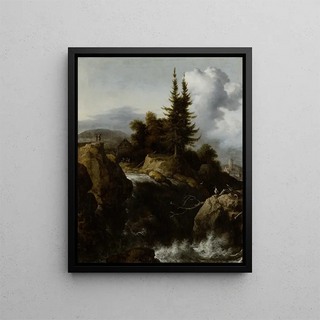 Allaert van Everdingen - Landscape with Waterfall.webp