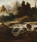 Landscape with a Waterfall - Allaert van Everdingen — artwork view