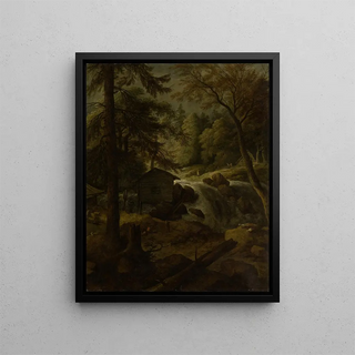 Allaert van Everdingen - Norwegian Landscape with Watermill on a Stream.webp
