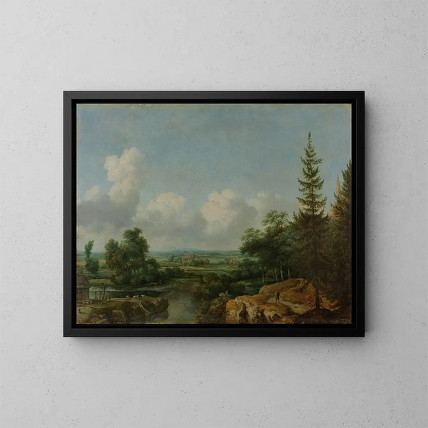 Swedish Landscape Painting - Allaert van Everdingen — framed artwork on a wall