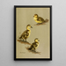 Young Red-headed Ducklings - Allan Brooks — framed artwork on a wall