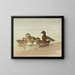 Duck with chestnut breast - Allan Brooks — framed artwork on a wall
