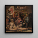 Alegoría de Volterra - Giorgio Vasari — cuadro enmarcado en la pared