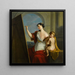 Alegoría de la pintura - Philippe Mercier — cuadro enmarcado en la pared
