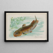 Fish Cat Painting - Allen Ginter — framed artwork on a wall