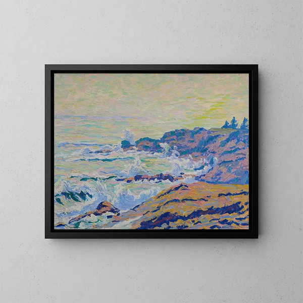 Along the Coast - Allen Tucker — framed artwork on a wall