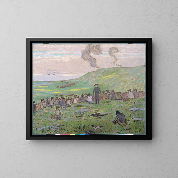 Bunker Hill - Allen Tucker — framed artwork on a wall