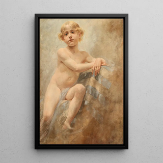 Alois Hans Schram - Boy with Blond Locks.webp