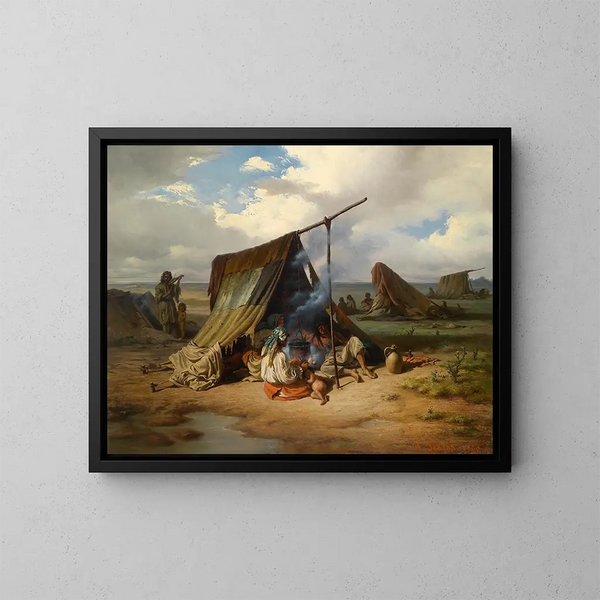 Gitano en reposo - Alois Schönn — cuadro enmarcado en la pared