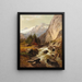 Ruisseau de montaña - Alois Wolf — cuadro enmarcado en la pared
