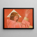 Christ with Crown of Thorns Blessing - Aloys Wach — framed artwork on a wall