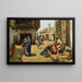 Street scene painting in Cairo - Alphons Leopold Mielich — framed artwork on a wall