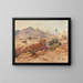 Caravan at Bou Sada - Alphonse Birck — framed artwork on a wall