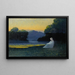 En la tranquilidad de la tarde - Alphonse Osbert — cuadro enmarcado en la pared