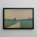 La ruta de los campos por la mañana - Alphonse Osbert — cuadro enmarcado en la pared