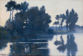 Alphonse Osbert - La tombe du soir sur lOise.webp