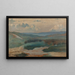 a pond in the dunes at evening, Siouville - Alphonse Osbert — framed artwork on a wall