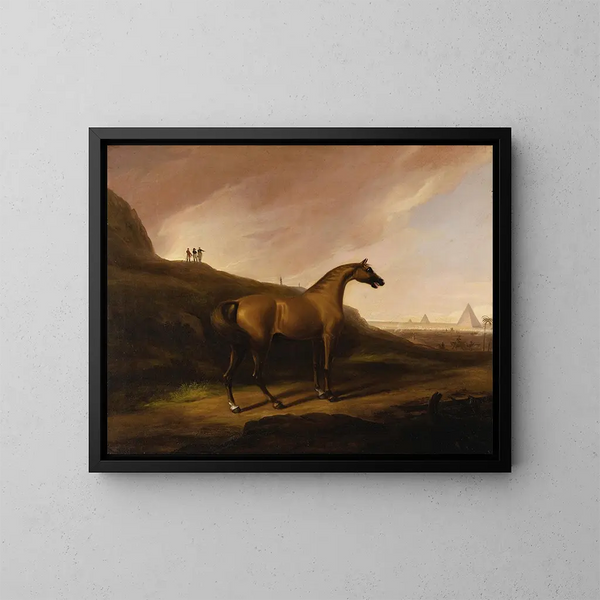 El caballo de Napoleón - Alvan Fisher — cuadro enmarcado en la pared