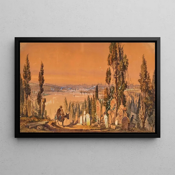 Amadeo Preziosi - Istanbul seen from Eyp cemetery.webp