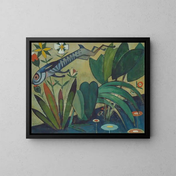 The Rabbit's Leap - Amadeo de Souza-Cardoso — framed artwork on a wall