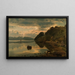 Ambiance du soir Skogsfjord Mandal - Amaldus Nielsen — framed artwork on a wall