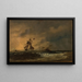 La primera composición - Amaldus Nielsen — cuadro enmarcado en la pared