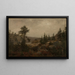 Lluvia crepuscular, Foss de Mandalselven - Amaldus Nielsen — cuadro enmarcado en la pared