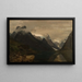 Mountains of Fjærland, Sogn - Amaldus Nielsen — framed artwork on a wall