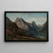 Desde el fiordo de Fjaerland Supphellebreen - Amaldus Nielsen — cuadro enmarcado en la pared