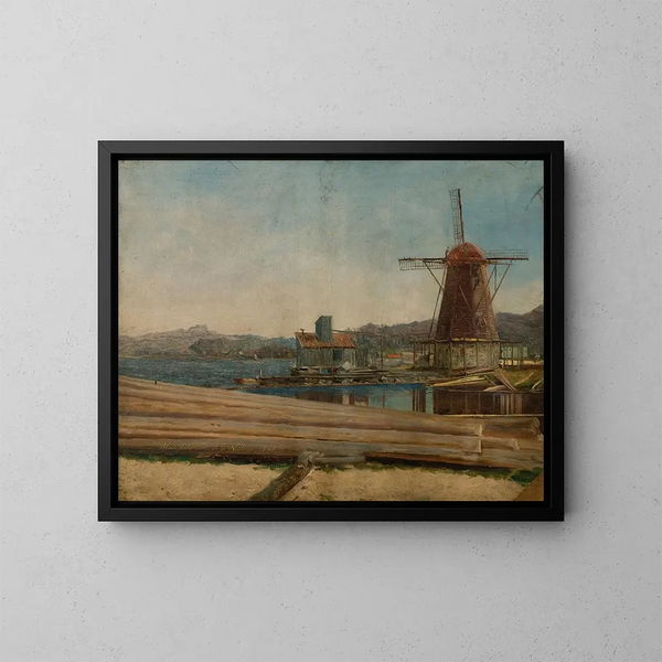 El Garveriet de Mandal - Amaldus Nielsen — cuadro enmarcado en la pared