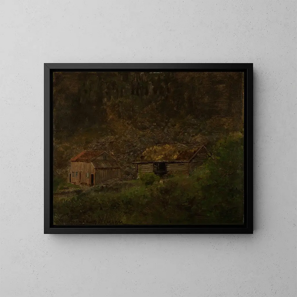 El Mandal de Holtet - Amaldus Nielsen — cuadro enmarcado en la pared