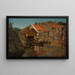 Between the Cliffs at Ny-Hellesund - Amaldus Nielsen — framed artwork on a wall
