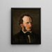 Retrato del hermano del artista, Harald - Amaldus Nielsen — cuadro enmarcado en la pared