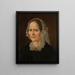 Portrait of the artist's mother - Amaldus Nielsen — framed artwork on a wall