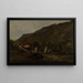 Ambiente de lluvia en Mandal - Amaldus Nielsen — cuadro enmarcado en la pared