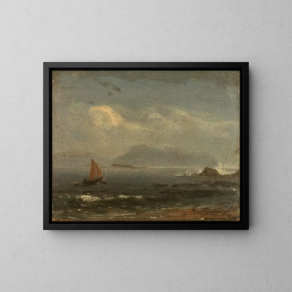 Nua Ryvingen Rainy Mood - Amaldus Nielsen — framed artwork on a wall