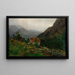 Rainy ambiance at Rosendal - Amaldus Nielsen — framed artwork on a wall