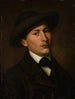 Self-portrait painting - Amaldus Nielsen — artwork view