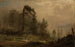 Landscape forest painting in the fog - Amaldus Nielsen — artwork view