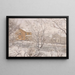 Snow View from the Workshop Window - Amaldus Nielsen — framed artwork on a wall