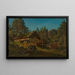 Establo de verano - Amaldus Nielsen — cuadro enmarcado en la pared
