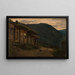 Summer Night in Setesdal - Amaldus Nielsen — framed artwork on a wall