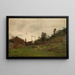 Landscape Painting of Hardanger - Amaldus Nielsen — framed artwork on a wall