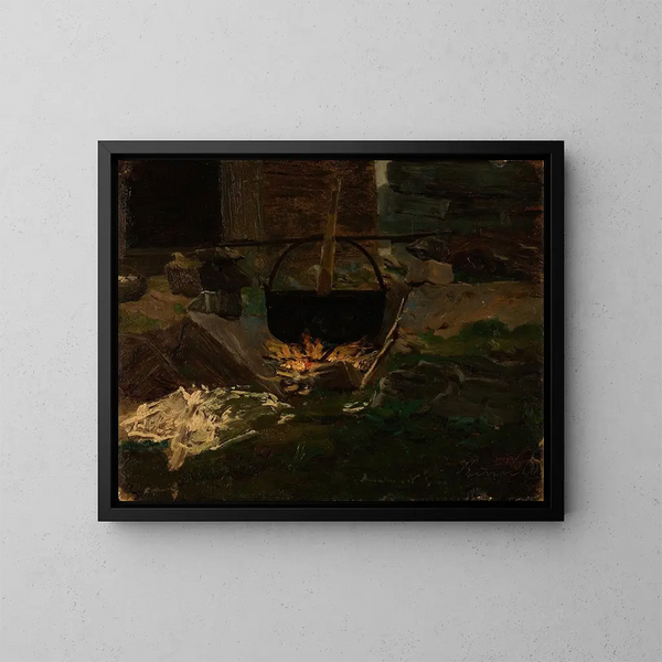 Vasque a grabar - Amaldus Nielsen — cuadro enmarcado en la pared