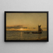 Sunset Painting - Amaldus Nielsen — framed artwork on a wall