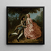 Lovers in a landscape - Pieter Jan van Reysschoot — framed artwork on a wall