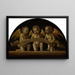 Three Singing Angels - Ambrogio Bergognone — framed artwork on a wall