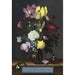 Reproducción del cuadro de ramo de flores en un jarrón de cristal - Ambrosius Bosschaert el Viejo