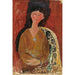 Reproducción del cuadro Beatrice Hastings sentada - Amedeo Modigliani